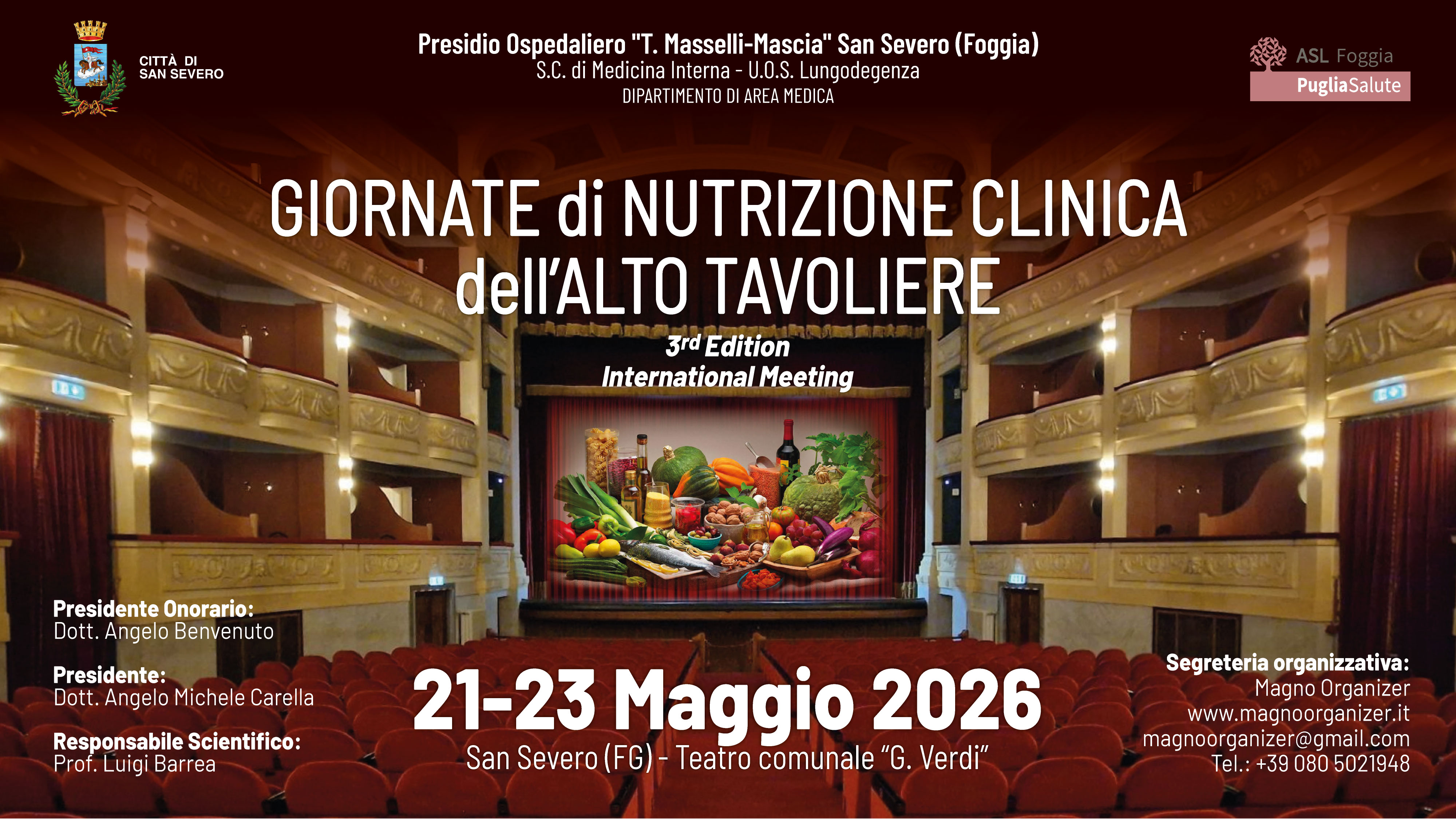 Giornate di nutrizione clinica dell'alto Tavoliere - 3ʳᵈ edition - International Meeting